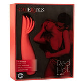 Red Hot Blaze Red Silicone Compact Vibrator with 10 Modes Vibrators